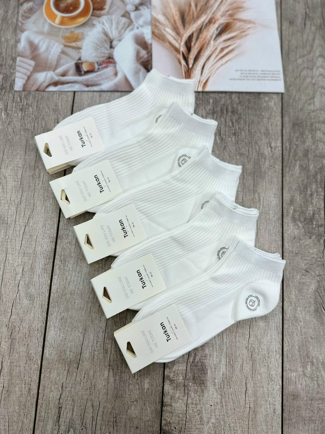 носки женские 10 пар,женские носки,носки короткие набор 10 пар туркан,носки женские белые,набор носки женские короткие