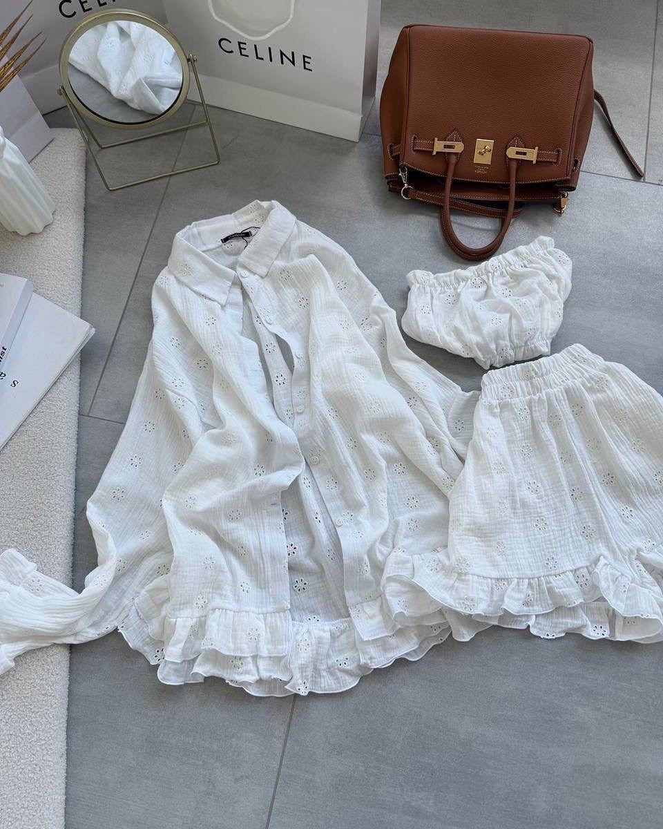 костюм с юбкой,костюм с рубашкой,муслиновые костюмы,костюм женский летний с шортами и рубашкой