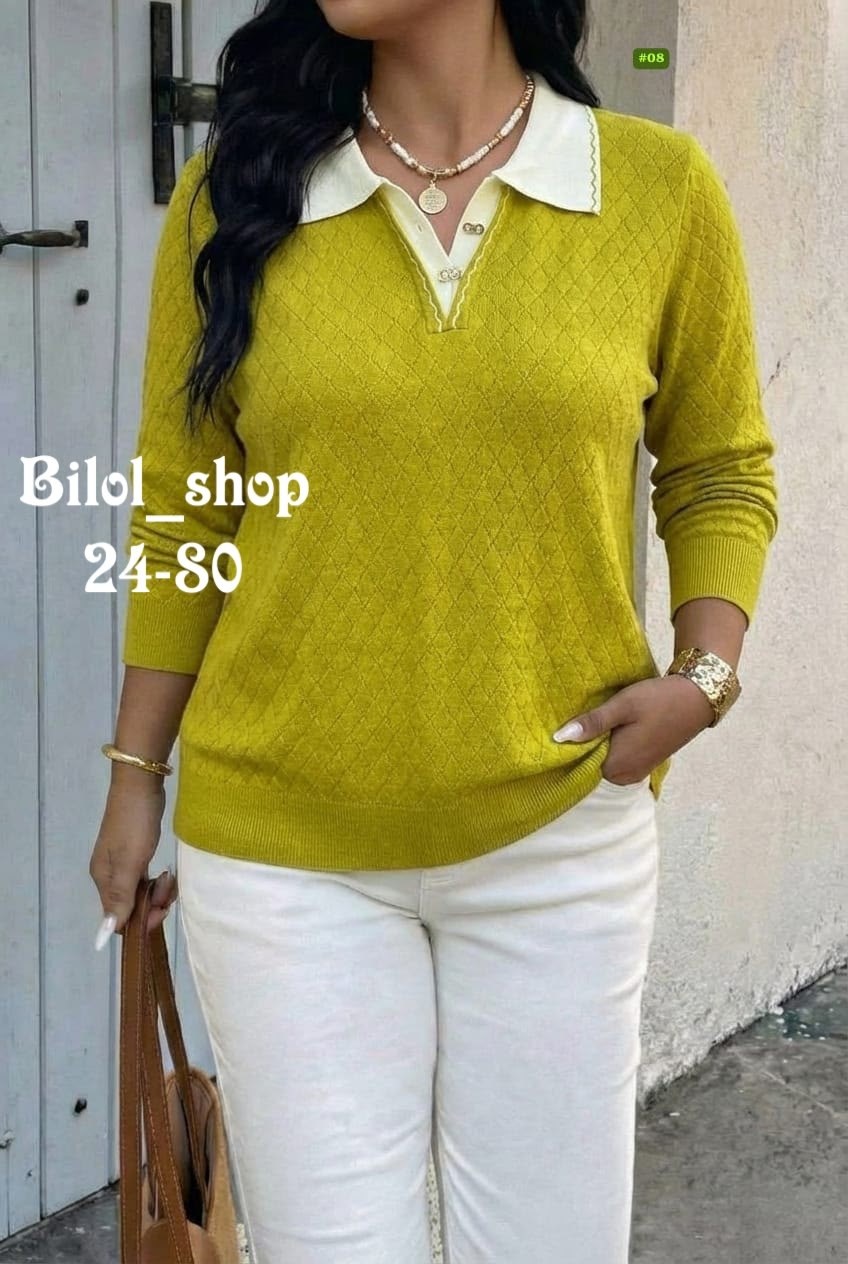 женский свитер,женская кофта,модные свитера,свитер с воротником,свитер кофта