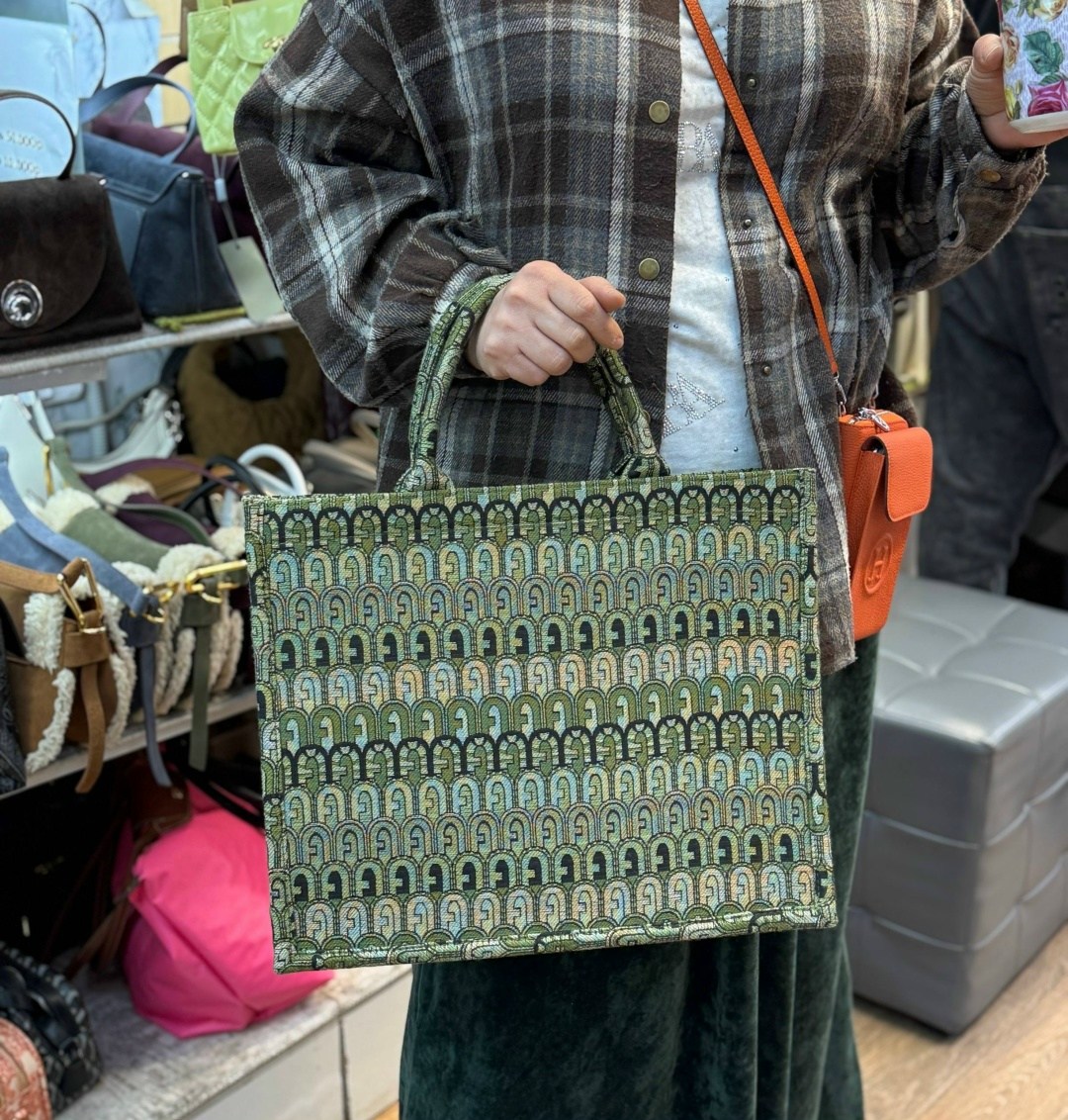 сумка,женская сумка furla,сумка furla,тоут сумка,текстильная сумка