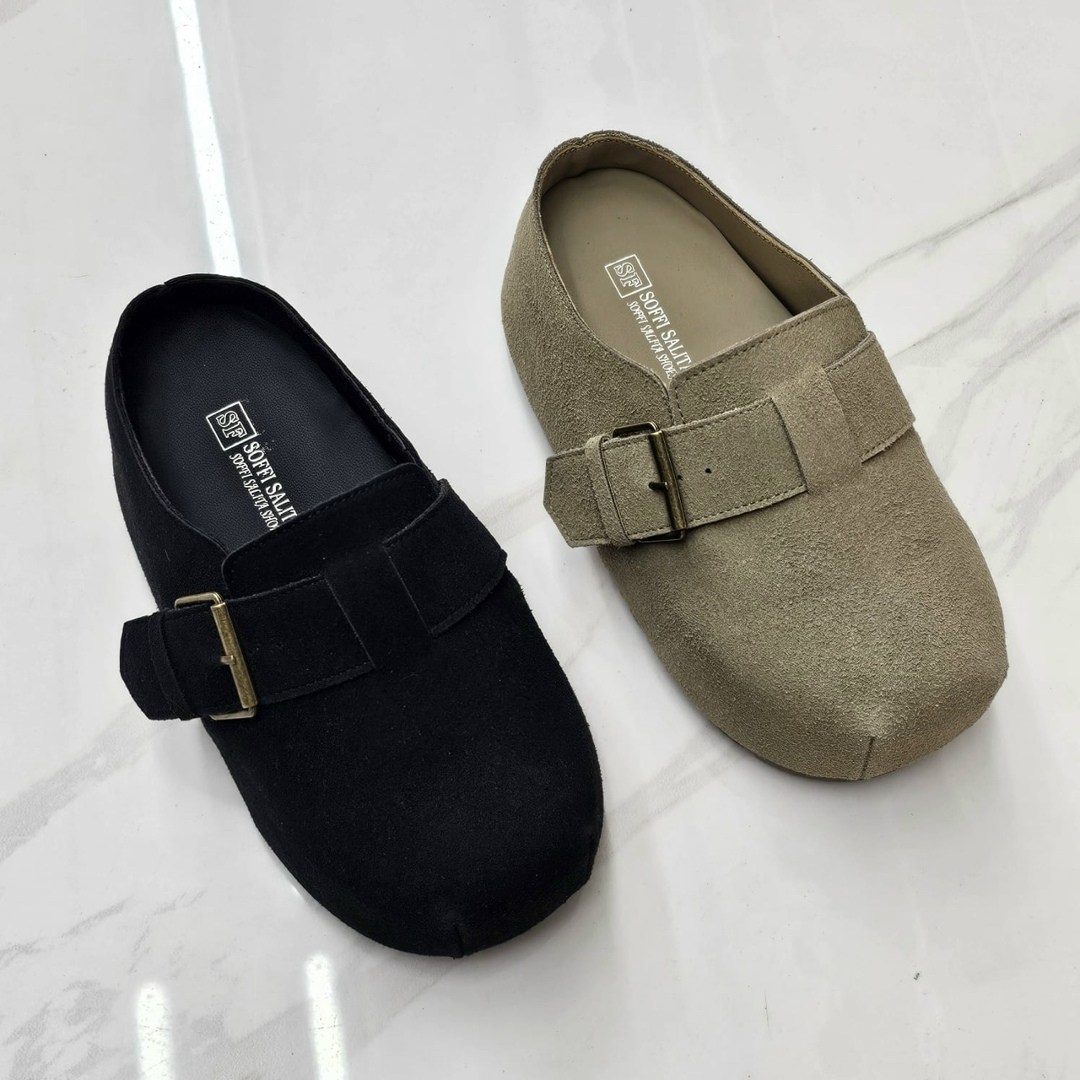 ,тапочки модные,замшевые тапочки,повседневная ,женские тапочки