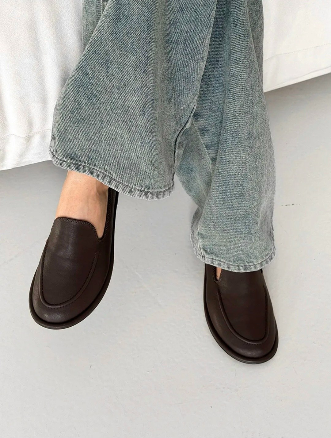 ,лоферы женские,женская , повседневные,коричневые лоферы