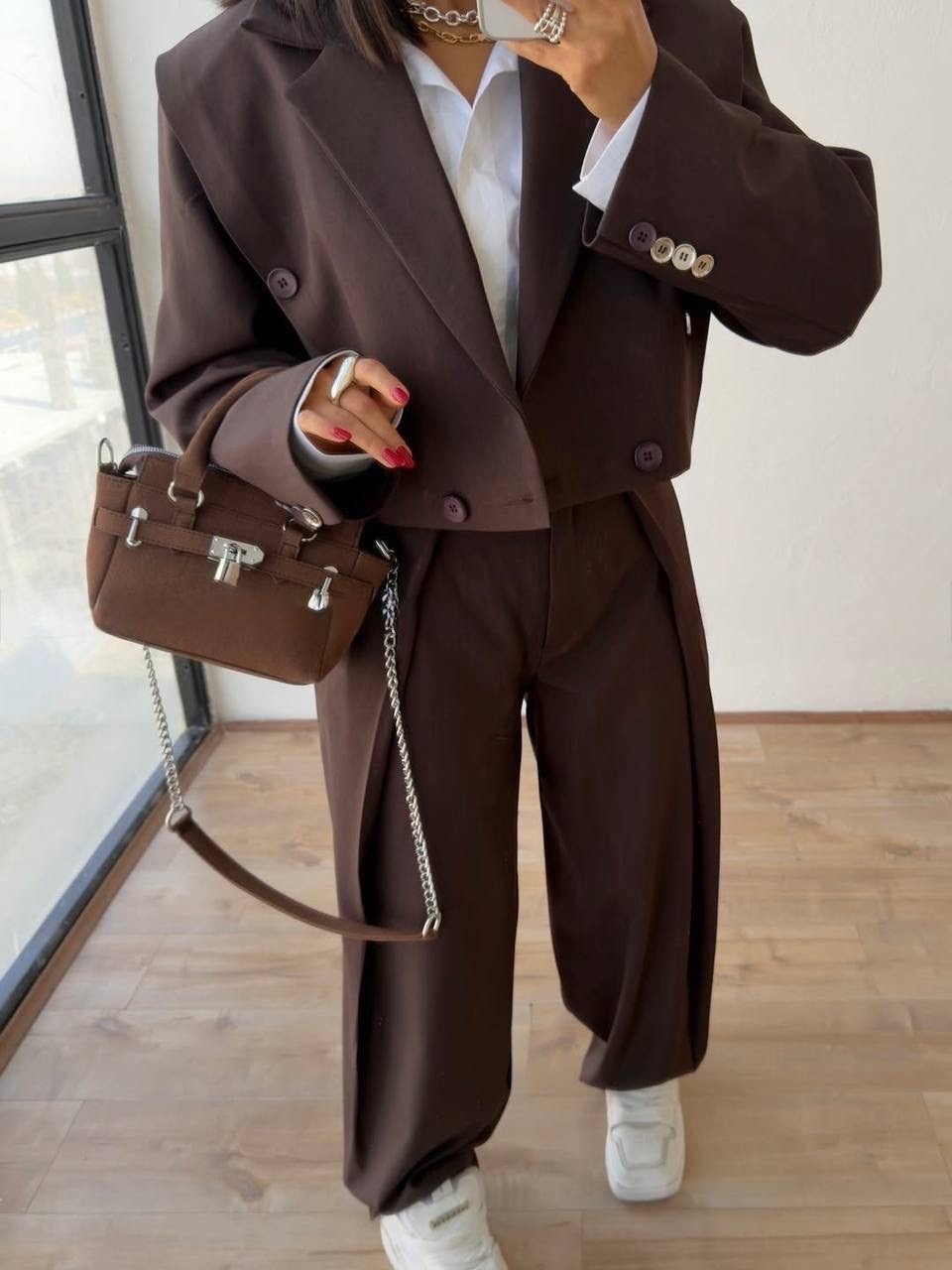 брючный костюм с укорочённым пиджаком и брюки палаццо,брючный костюм,женский брючный костюм с укороченным пиджаком и брюками палаццо,костюм брючный палаццо,женский брючный костюм
