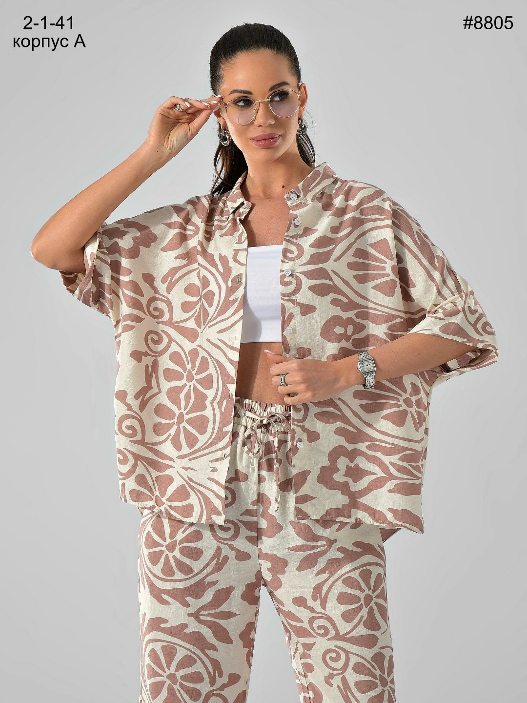 брючный костюм,летний костюм женский брючный из легкой ткани в восточном стиле,костюм с брюками палаццо,комплект костюм,брючный комплект