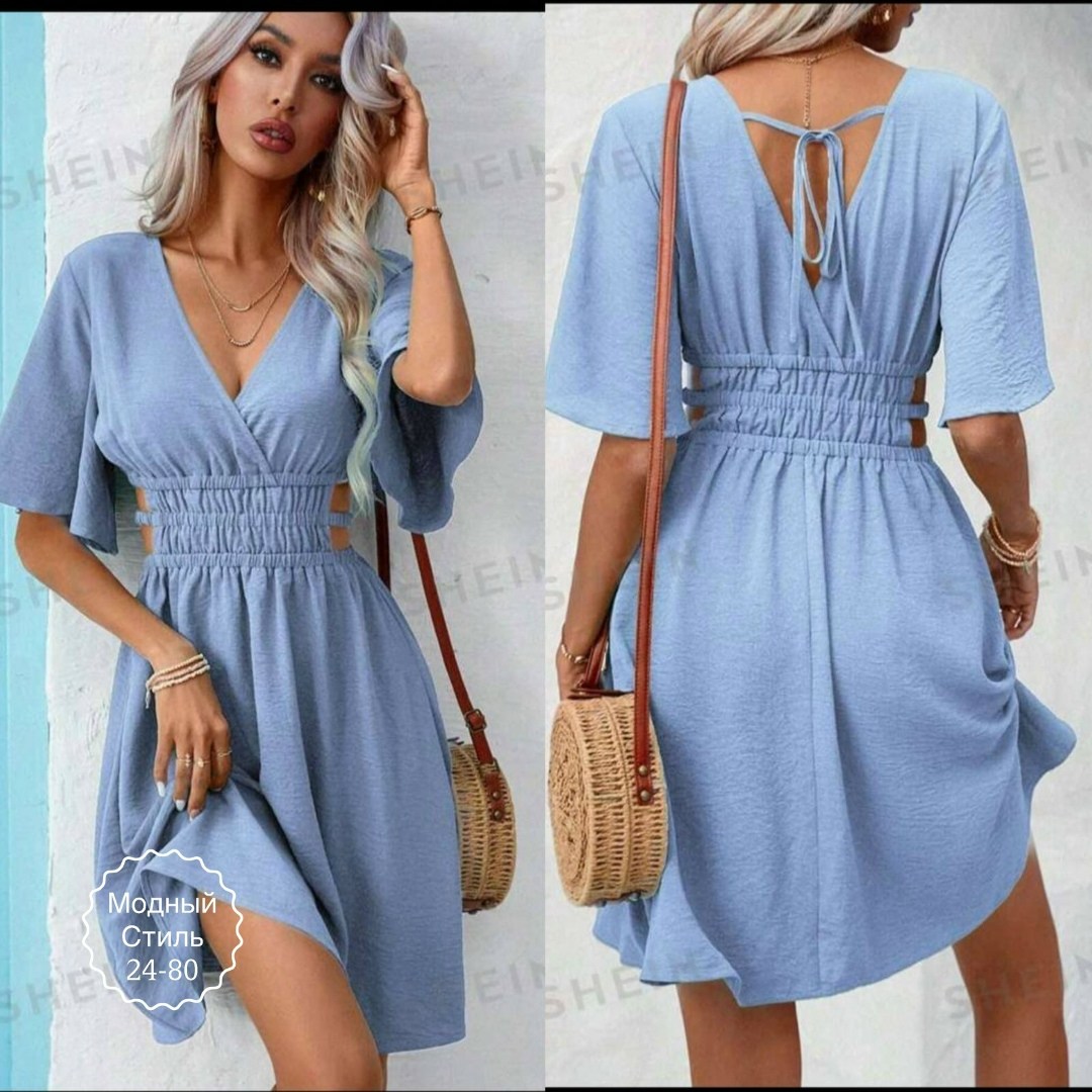 шифоновое платье летнее,летнее платье туника,голубое платье,платье короткие,платье с поясом