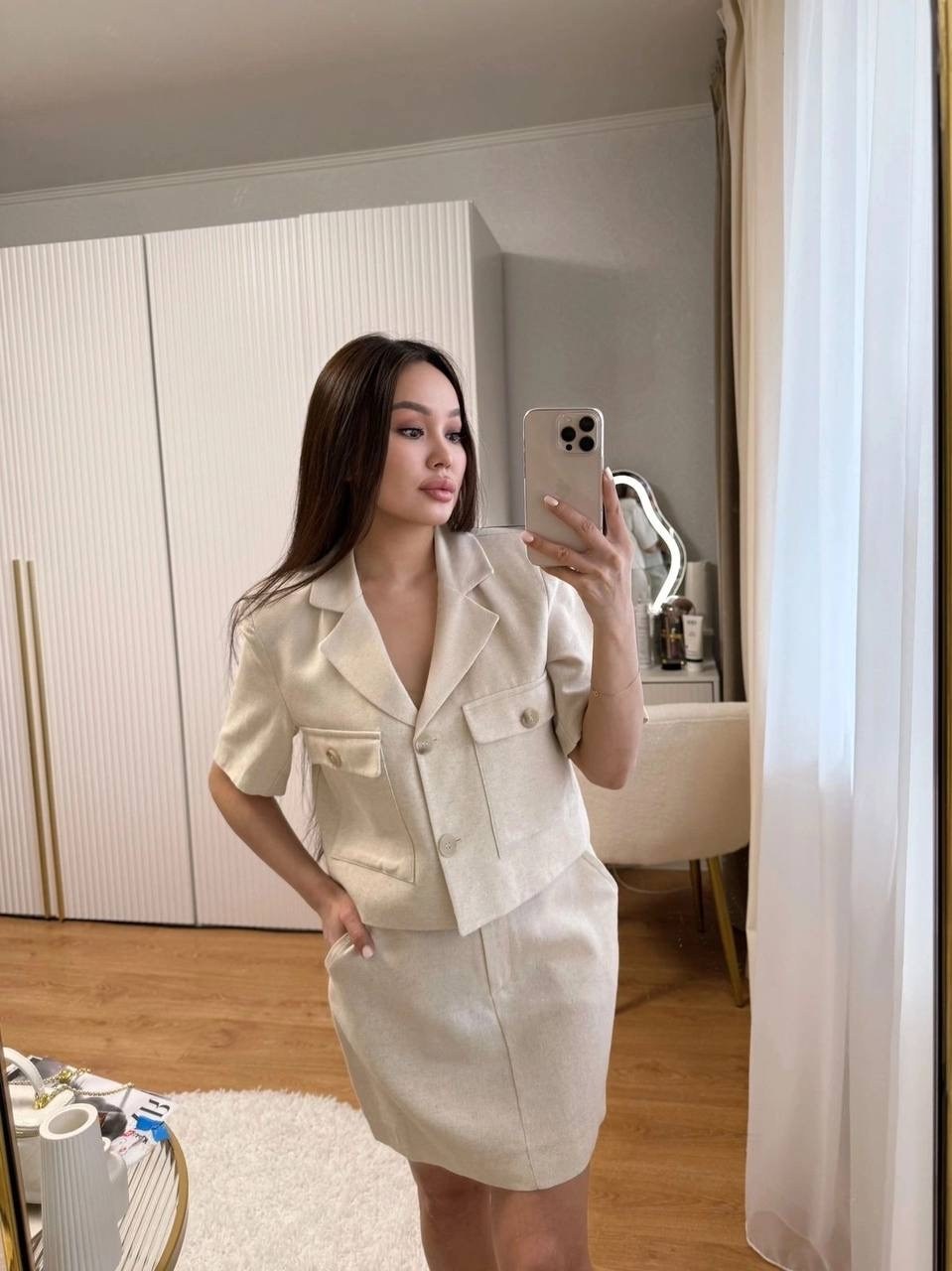 твидовый костюм,костюм женский с юбкой,твидовый костюм юбка и укороченный жакет,белый костюм с юбкой