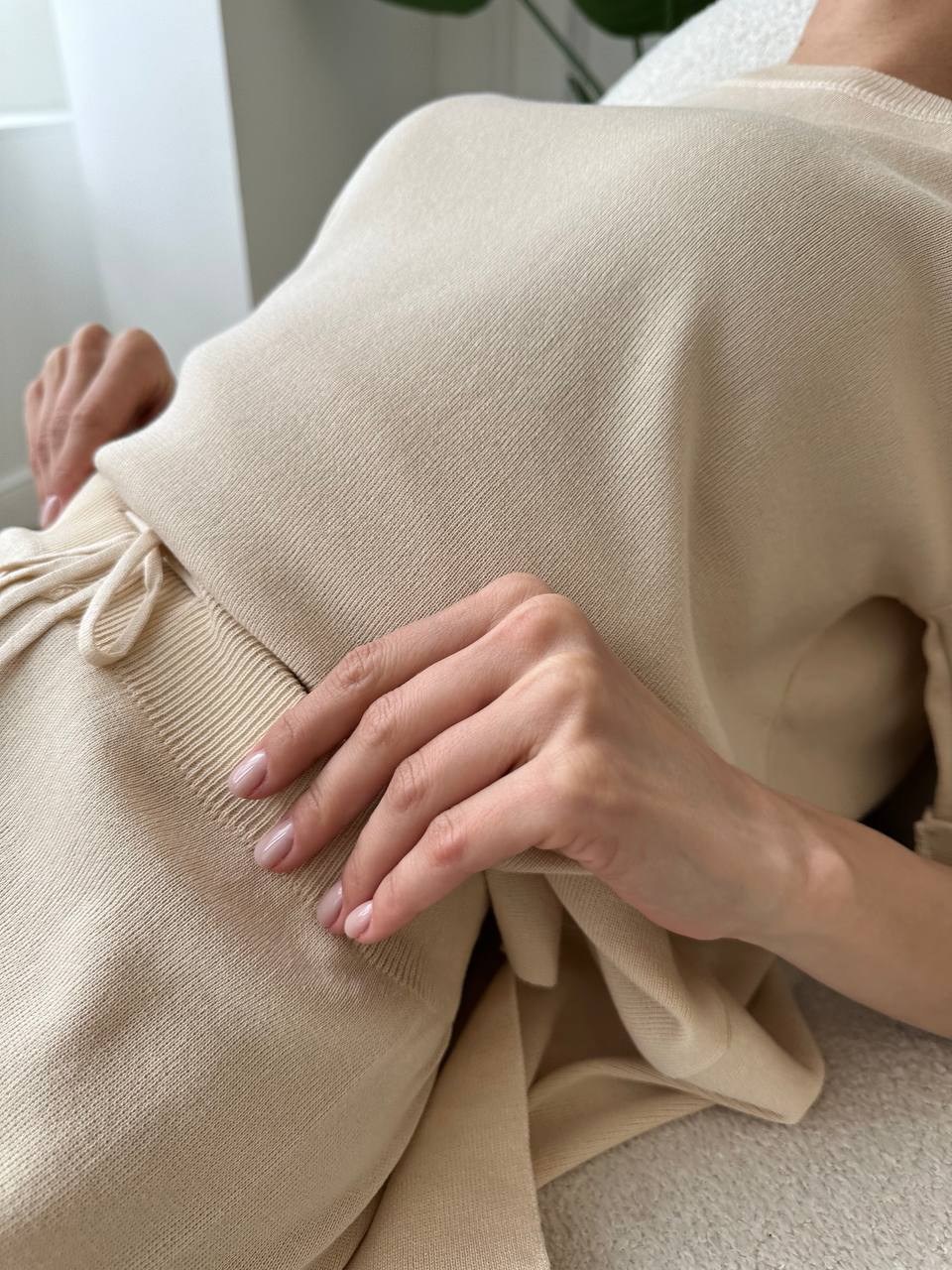 костюм вязаный трикотажный теплый с брюками eva coosh,трикотажный костюм,вязаные костюмы,костюм кашемировый брючный,костюм брючный трикотажный