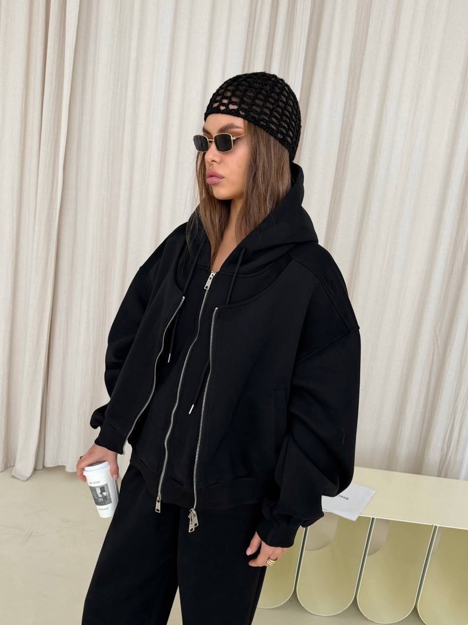 костюм повседневный,костюмчик,костюм на флисе,костюм черный,женские костюмы