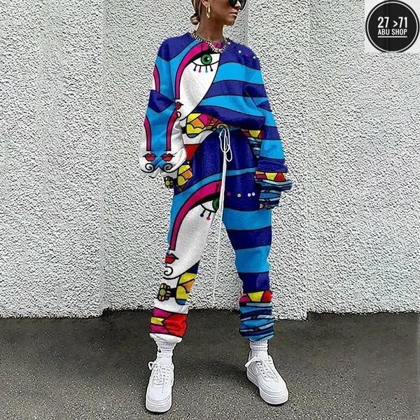 женский спортивный костюм из двух предметов,женские спортивные костюмы из 2 предметов,спортивный костюм с принтом,женские спортивные костюмы,спортивные костюм