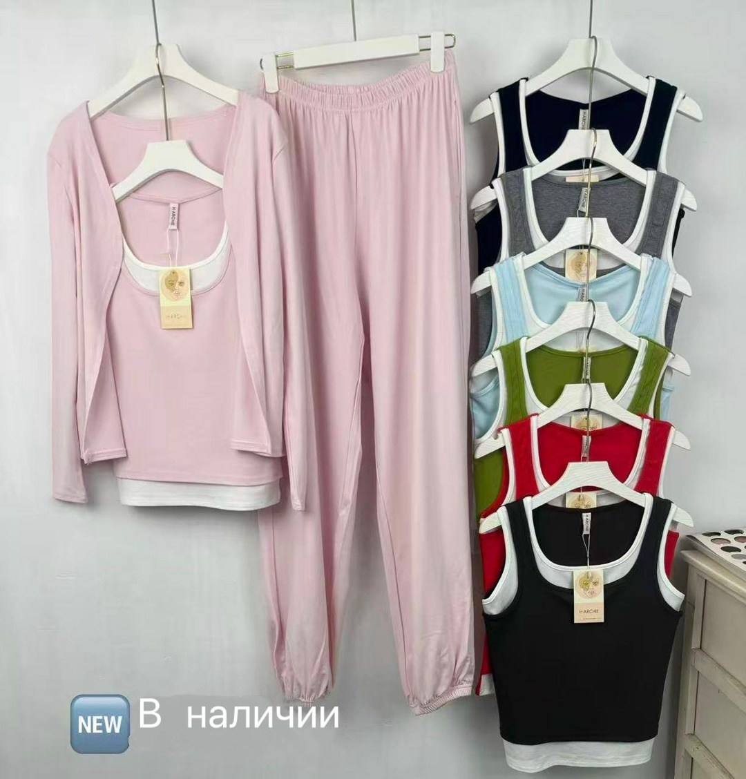 костюм тройка: кардиган, топ, брюки палаццо (плотный хлопок),костюм с брюками,брючные костюмы,костюм тройка женский,женский костюм