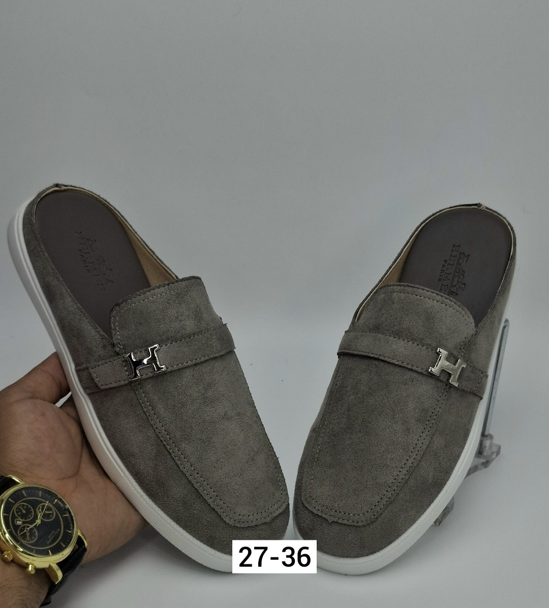 ,замшевые мюли,замшевые мюли loro piana open walk серые,мюли loro piana,лоферы loro piana