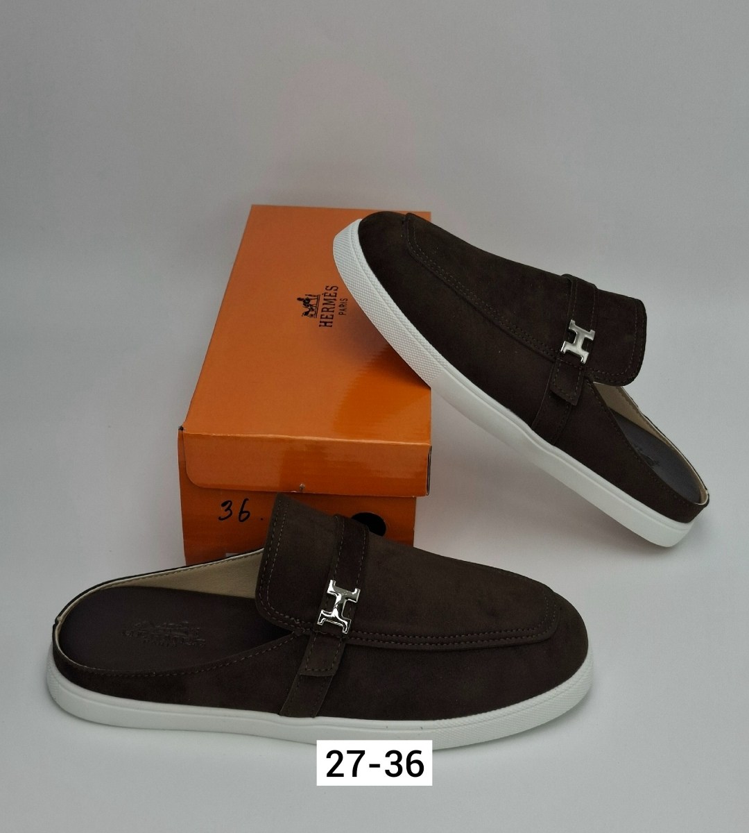 ,шлепанцы hermes,лоферы hermes,мюли мужские,мужские темно-коричневые лоферы из замши hermes