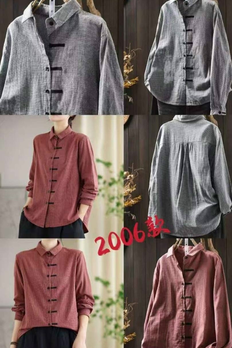 johnature женские рубашки в китайском стиле,johnature женская рубашка-стойка в китайском стиле,женская рубашка в китайском стиле,льняная рубашка,льняная рубашка женская