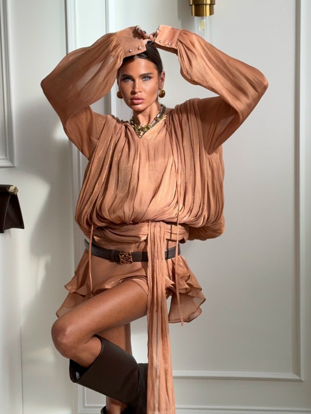 модное платье,,платье с оборками