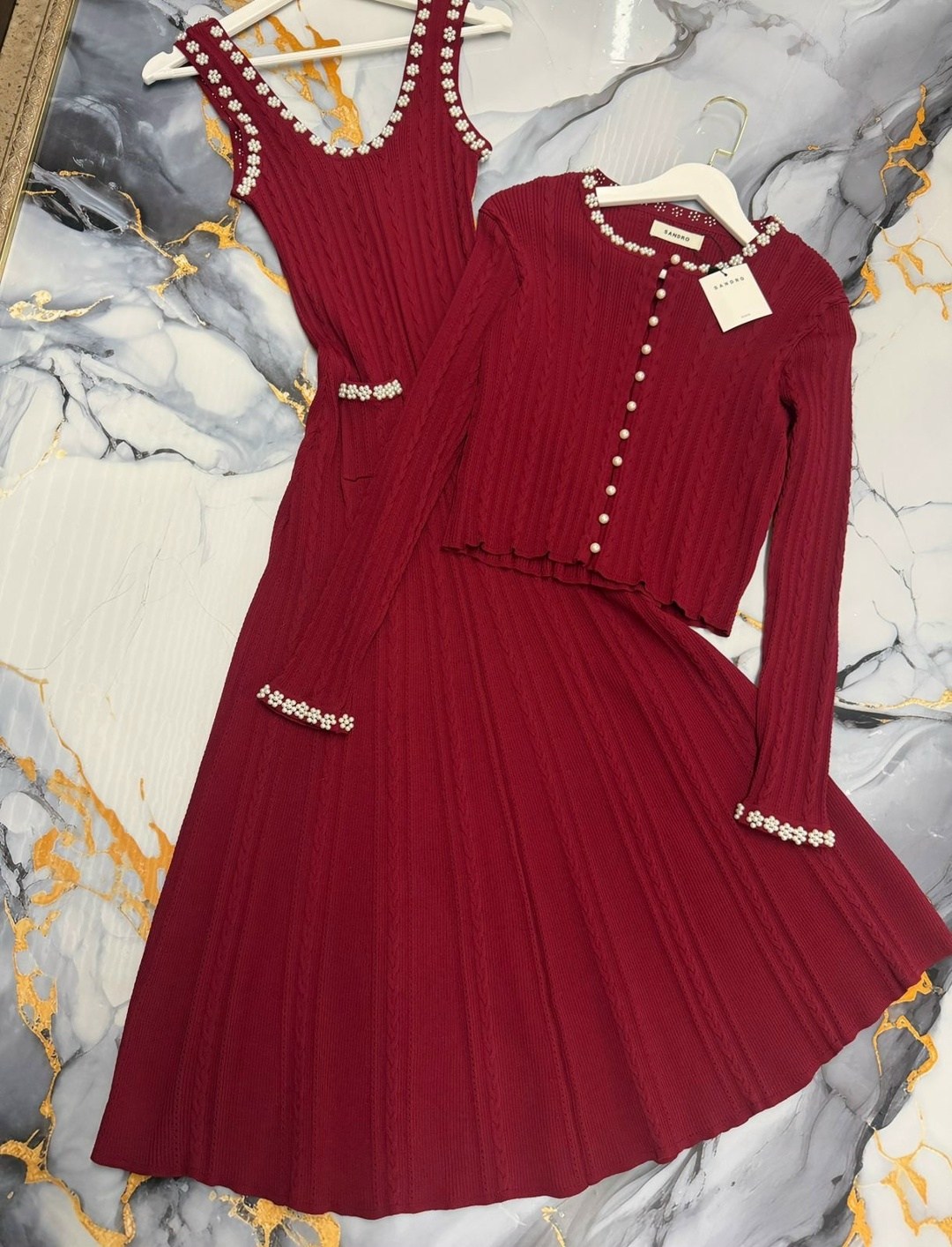 костюм трикотажный кофта с юбкой макси emberens цвет розовый,костюм с юбкой,модное платье,платье трикотажная,платье женской