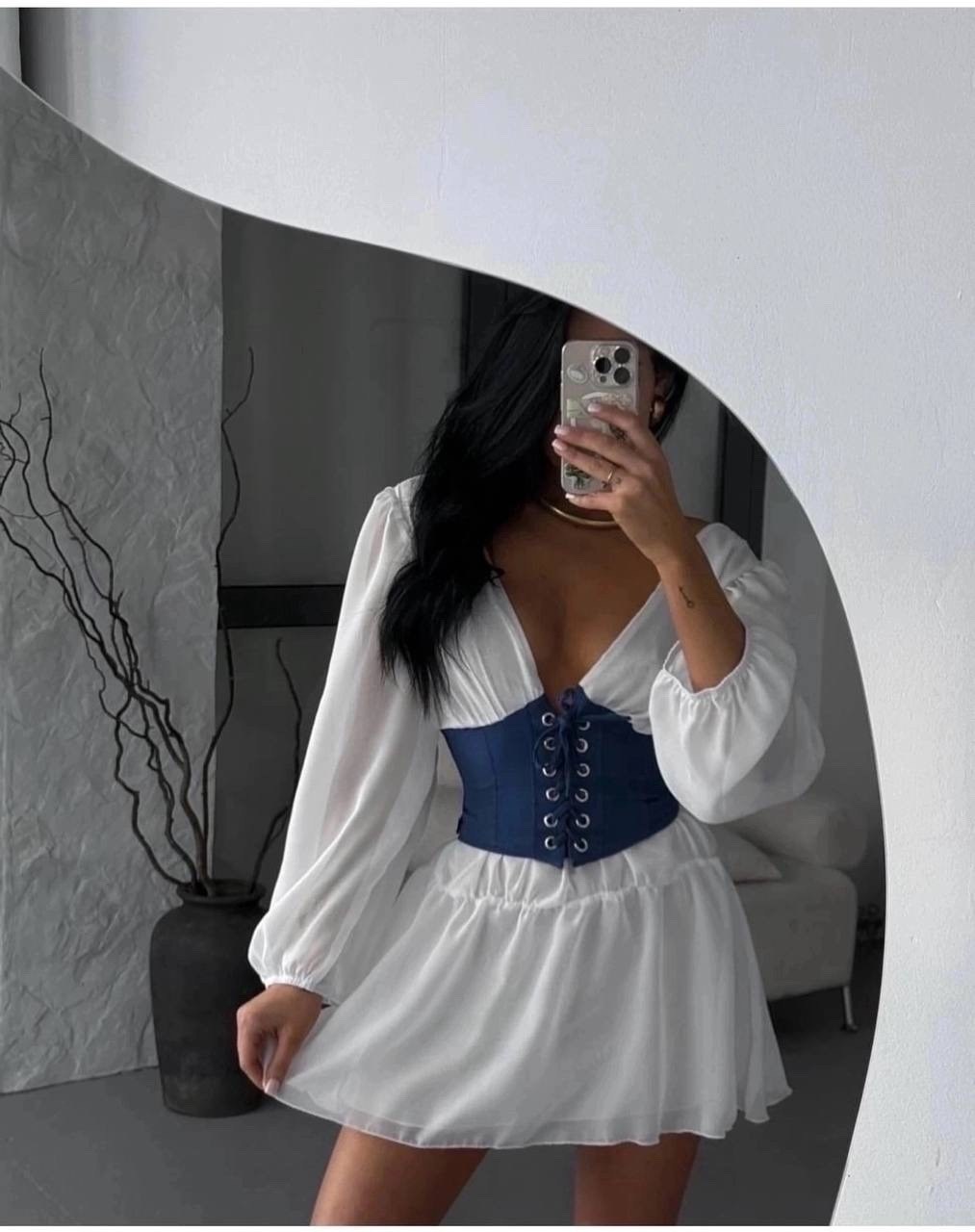 платье с корсетом,корсетный костюм из юбки и топа,костюм из шифона с корсетом и юбкой,корсетный костюм женский,приталенное платье с корсетом