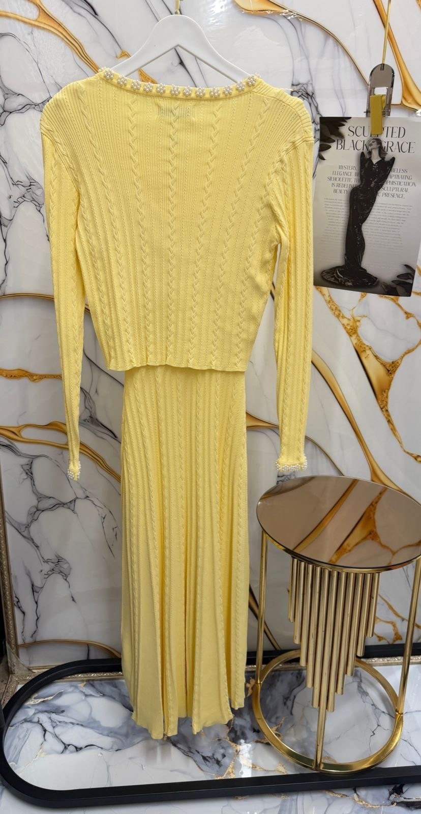 костюм трикотажный с юбкой макси emberens 306870854,костюм с юбкой,вязаные костюмы,комплект костюм,платья