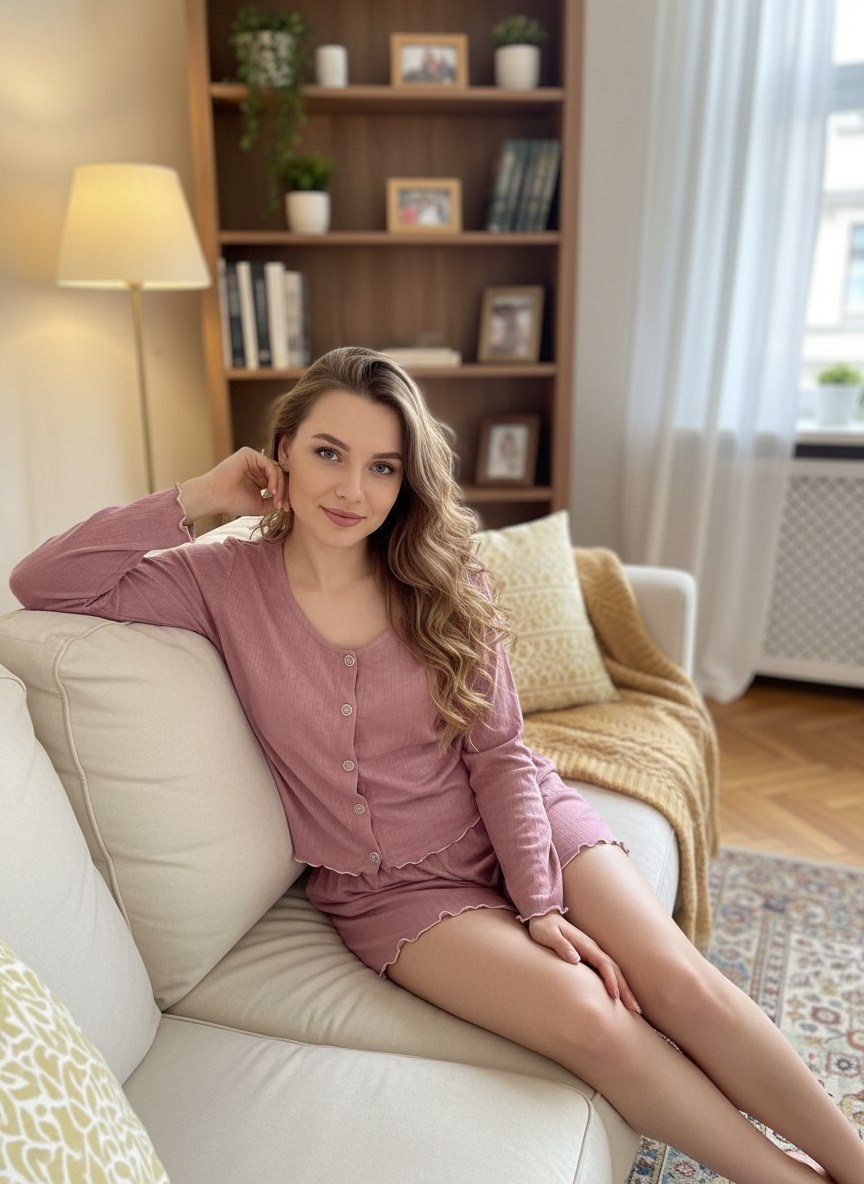 стильная пижама,пижама для женщин,одежда для дома,трикотажный костюм,пижама розовая