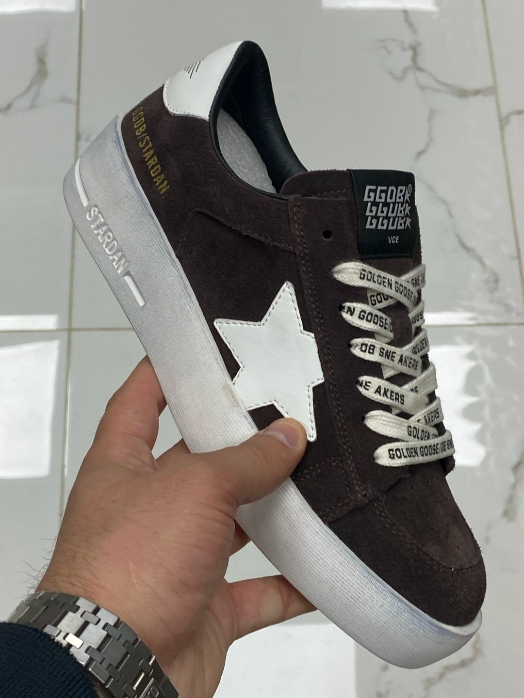 ,кроссовки замш,кеды golden goose,повседневная ,коричневые кроссовки ball star golden goose anthracite silver