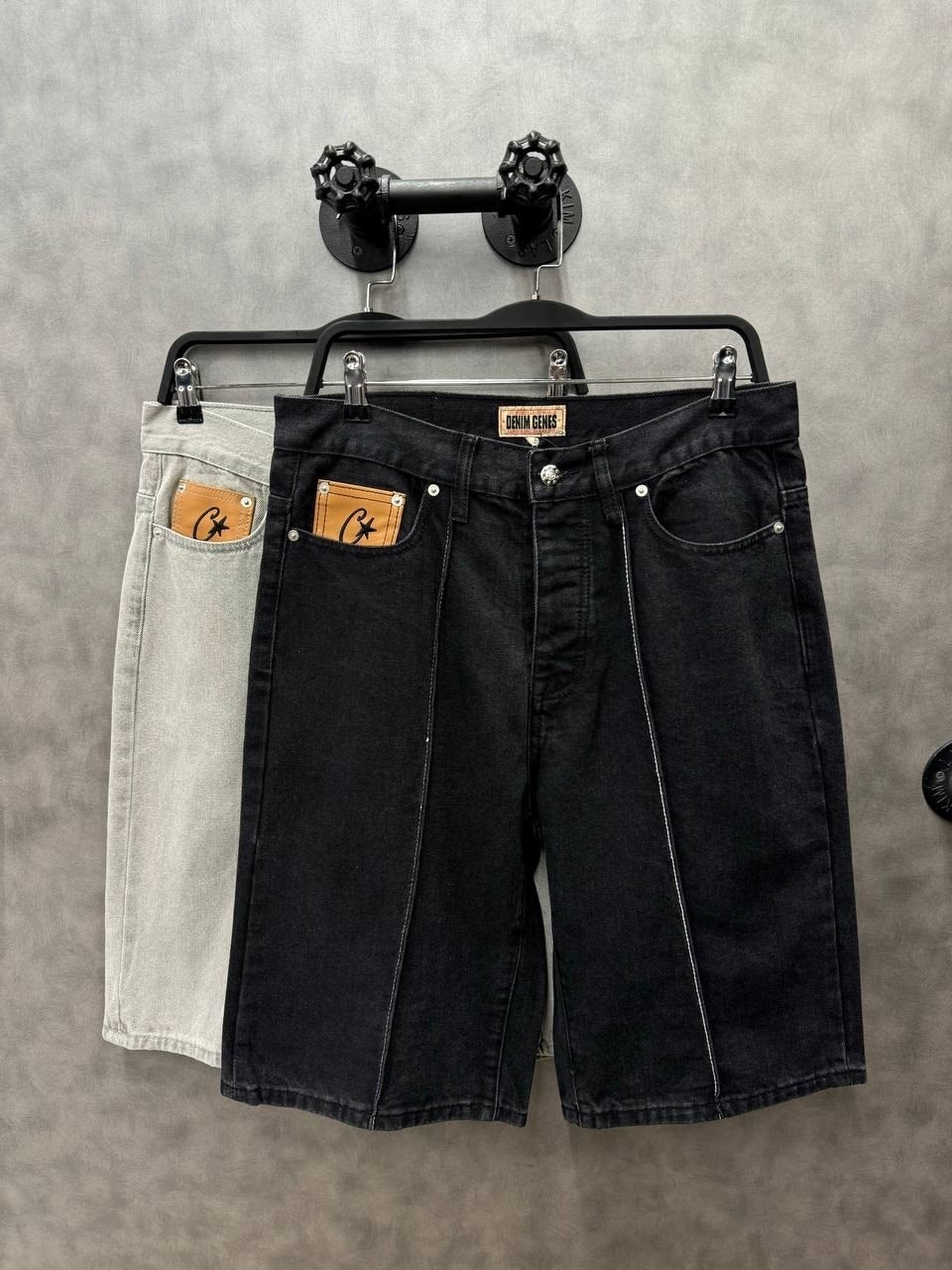 шорты джинсовыe,шорты мужские,мужские джинсовые шорты,шорты широкие мужские,шорты черные джинсовые