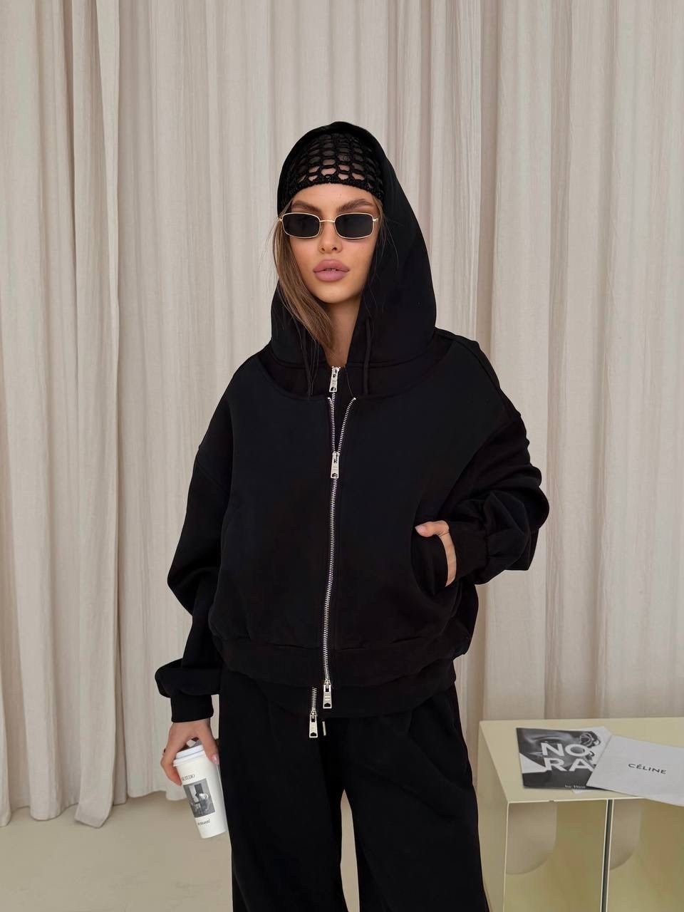 костюм повседневный,костюмчик,костюм на флисе,костюм черный,женские костюмы