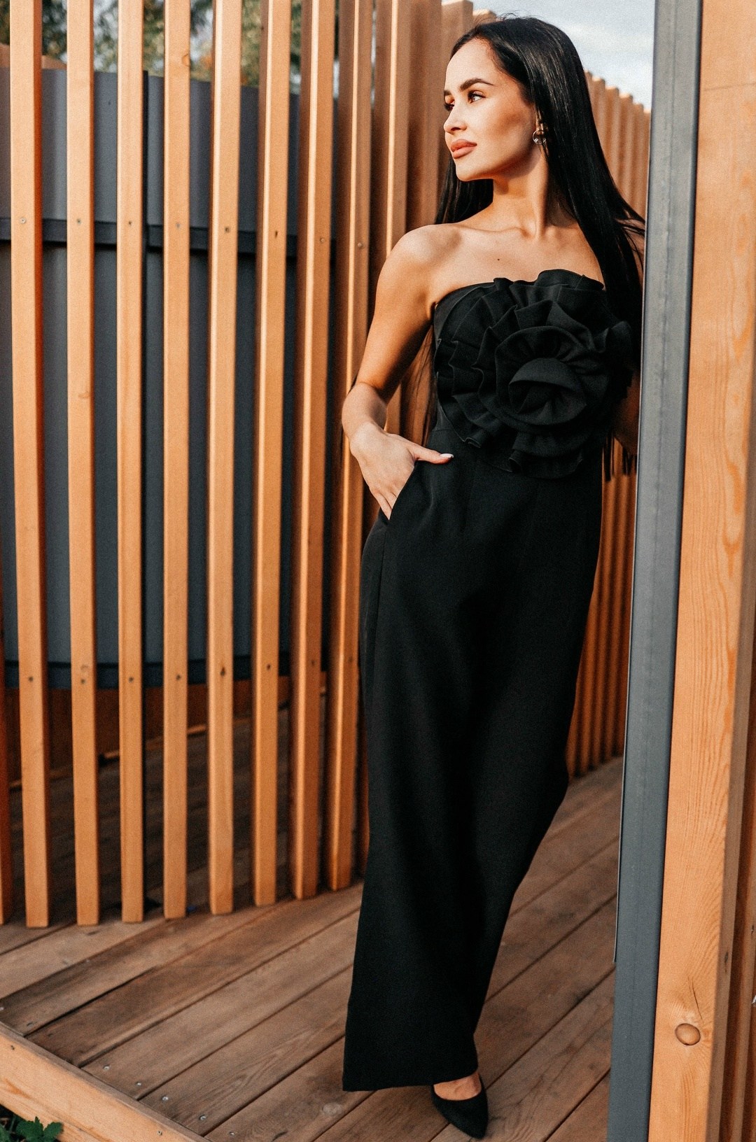 женские комбинезоны,брючный костюм с корсетом,девушка,вечерний комбинезон,стильный комбинезон