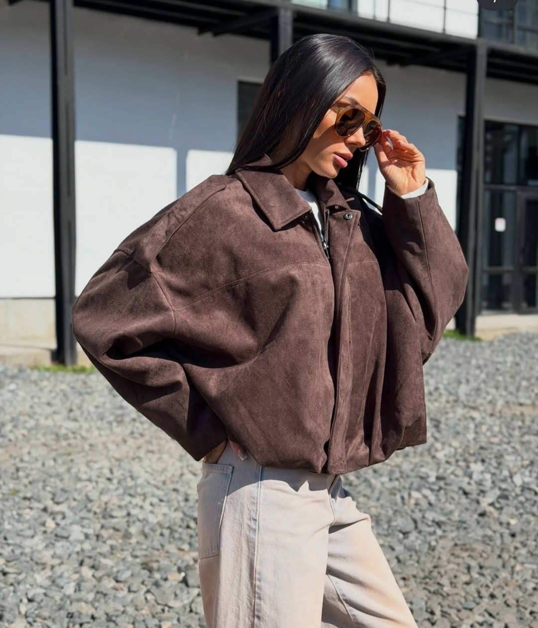 куртка замшевая,куртка замшевая женская,куртка-бомбер из искусственной замши zarina,куртка свободного кроя,куртка из искусственной замши