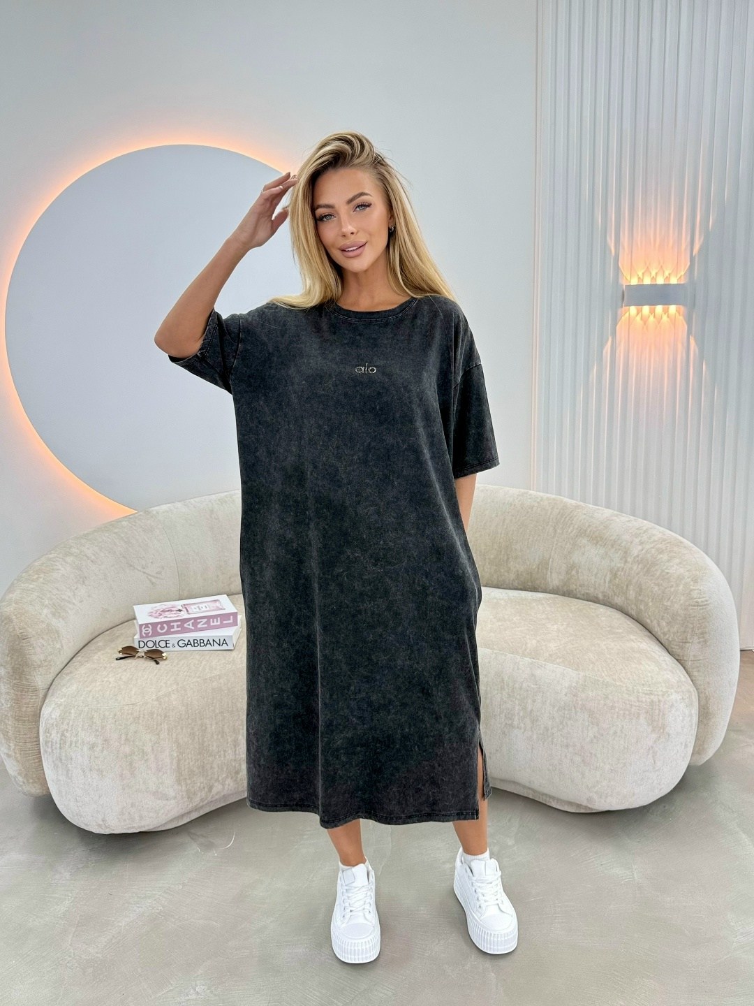 трикотажное платье,платья,стильное платье,платье туника,платье летнее