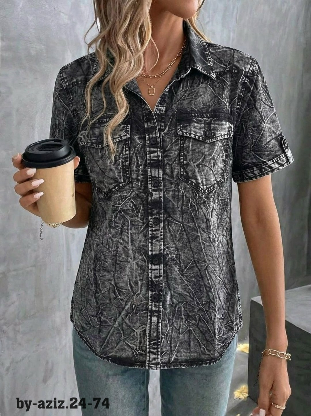 рубашка джинсовая женская,джинсовая рубашка для женщин,джинсовая рубашка,джинсовая блузка,женская джинсовая рубашка с коротким рукавом