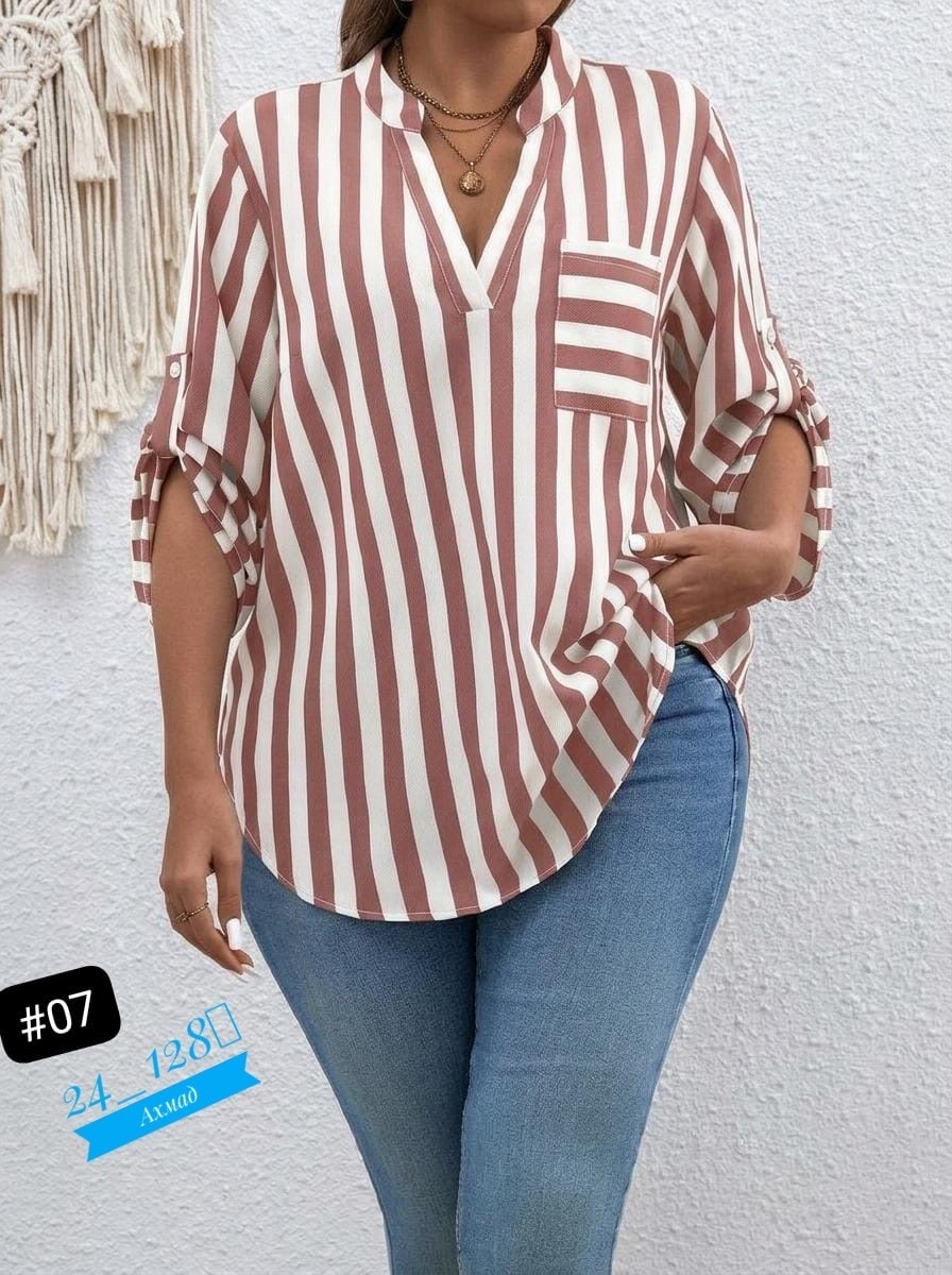 рубашка в полоску,женские блузки,женская рубашка большого размера,блузка для женщин,полосатая рубашка
