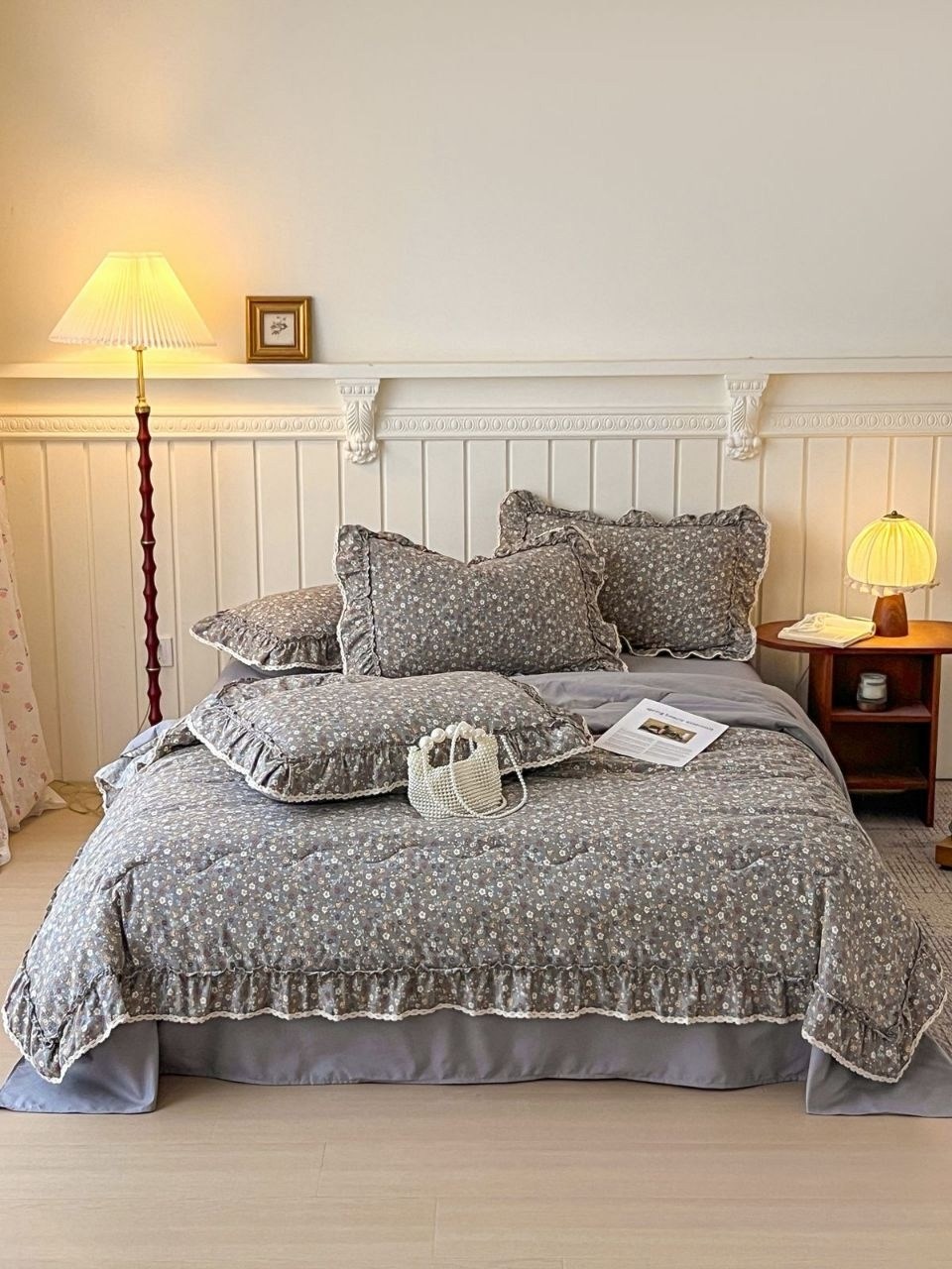 комплект постельного белья,постельного белья,покрывала,покрывало комплект,пододеяльник с рюшами