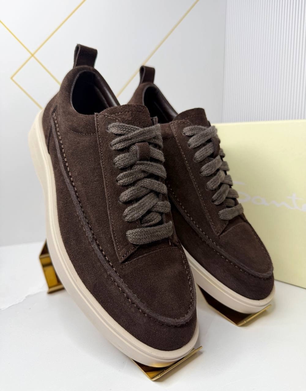 женские кроссовки из замши loro piana коричневые,мужские замшевые кроссовки brunello cucinelli коричневые,,loro piana замшевые кроссовки,кроссовки loro piana