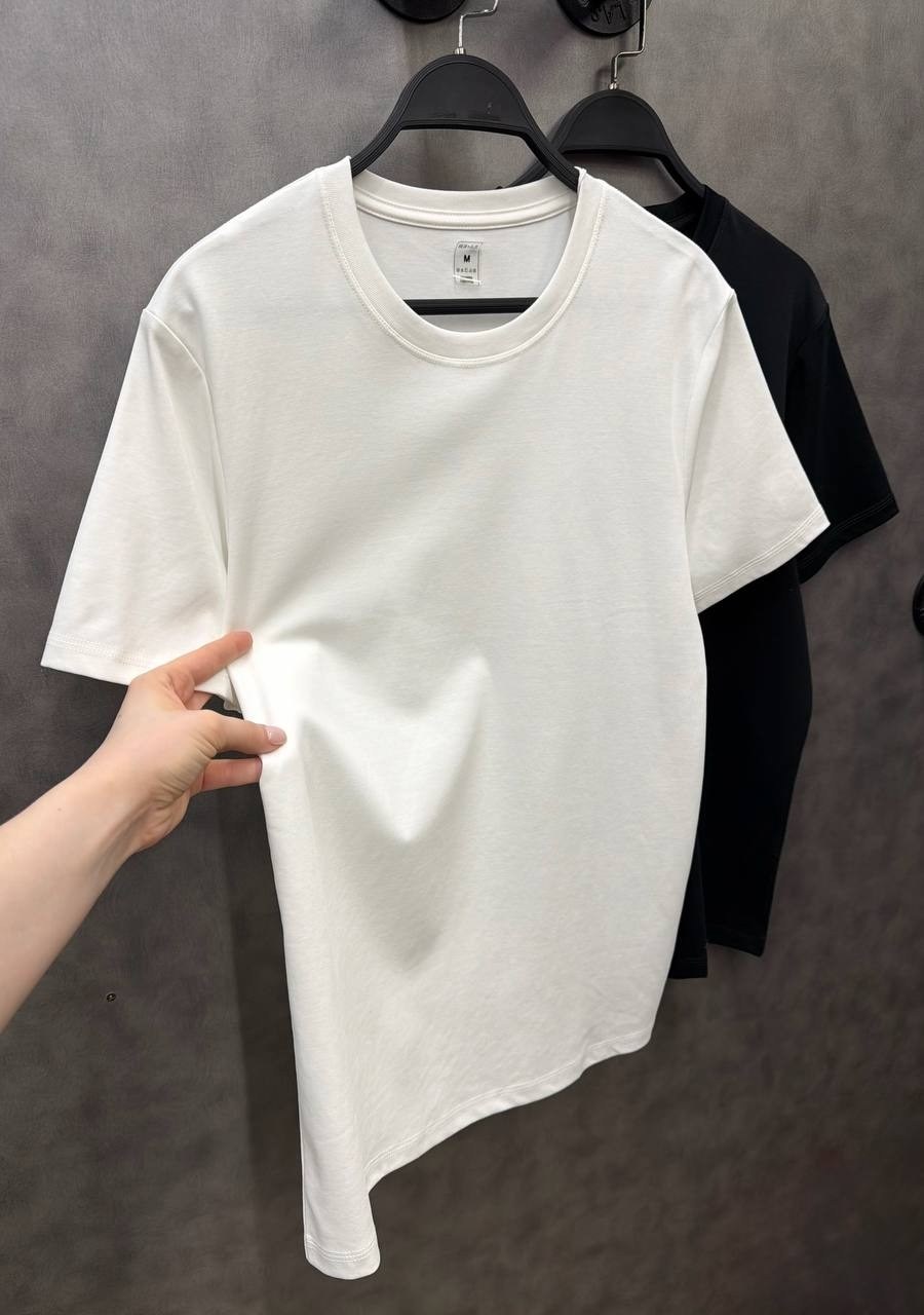 белая мужская футболка,футболки мужские повседневные,мужская футболка,базовая футболка белая,белая футболка