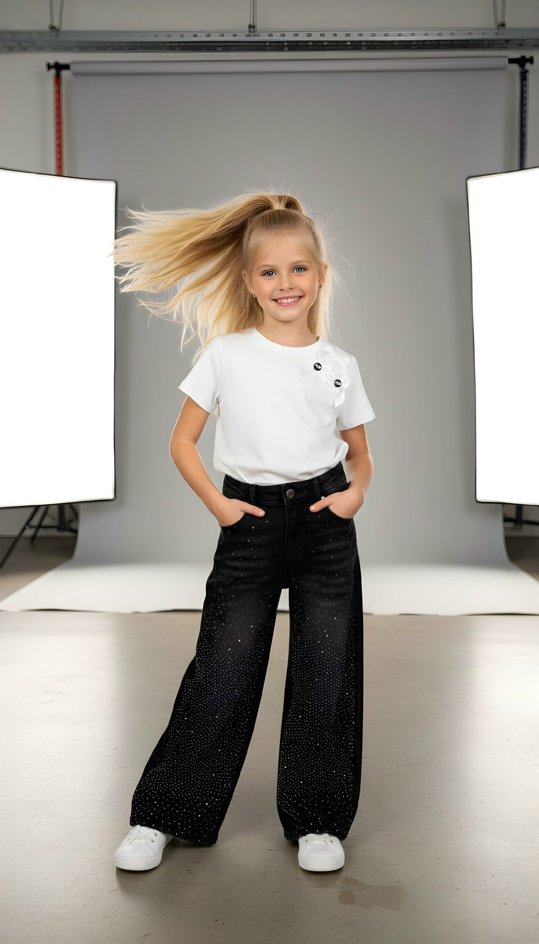 широкие джинсы для девочки,джинсы для девочек,брюки для девочек,брюки джинсовые для девочек,широкие джинсы