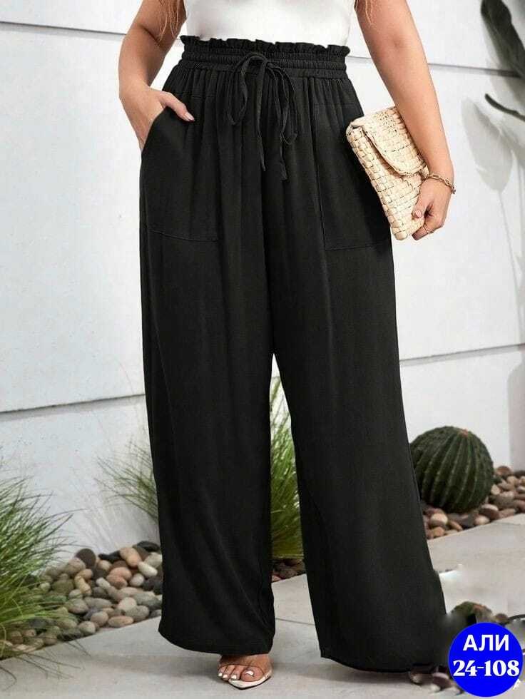 повседневные брюки,брюки с завязками,брюки палаццо летние прямые anton store,брюки свободные,брюки женские широкие