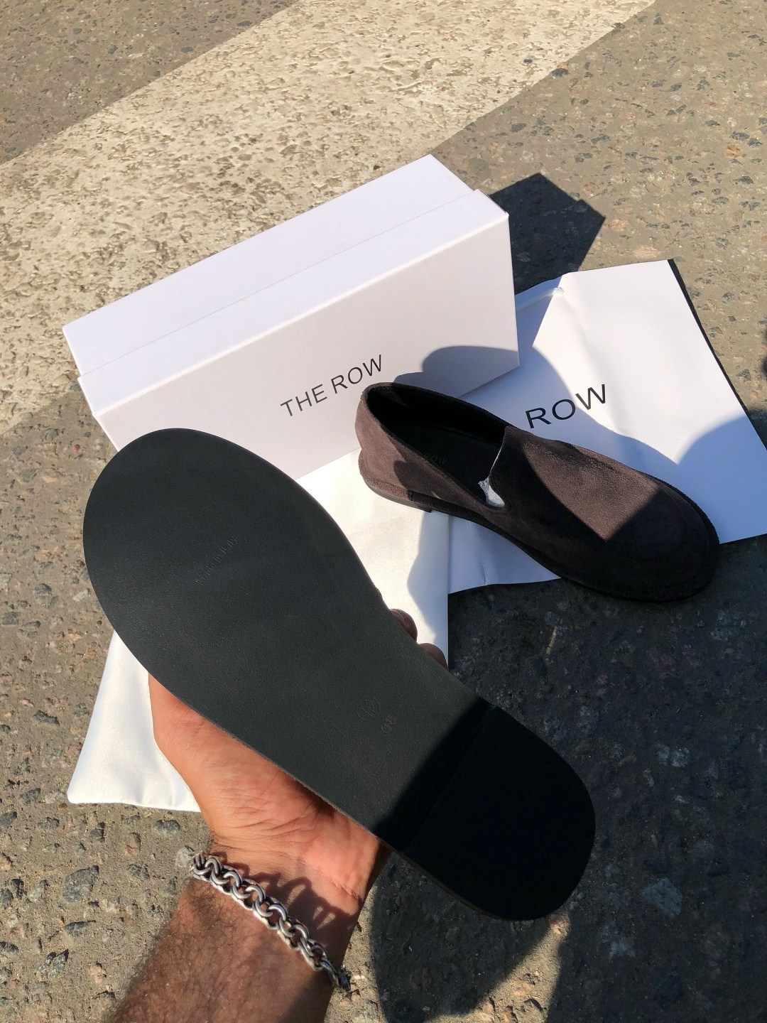 лоферы замшевые,женские замшевые коричневые лоферы the row с мехом,лоферы the row,,the row