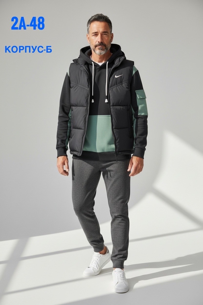 жилет утепленный мужской,жилет утепленный nike,жилет спортивный,спортивный костюм тройка с жилеткой,костюм мужской