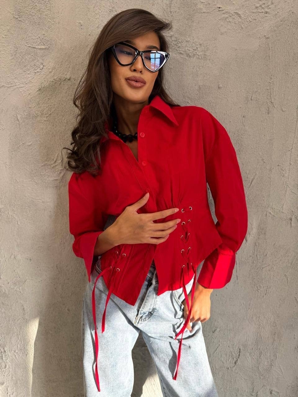 рубашка женская,блузка стильная,стильная рубашка,красная рубашка женская,рубашка женская лен красная