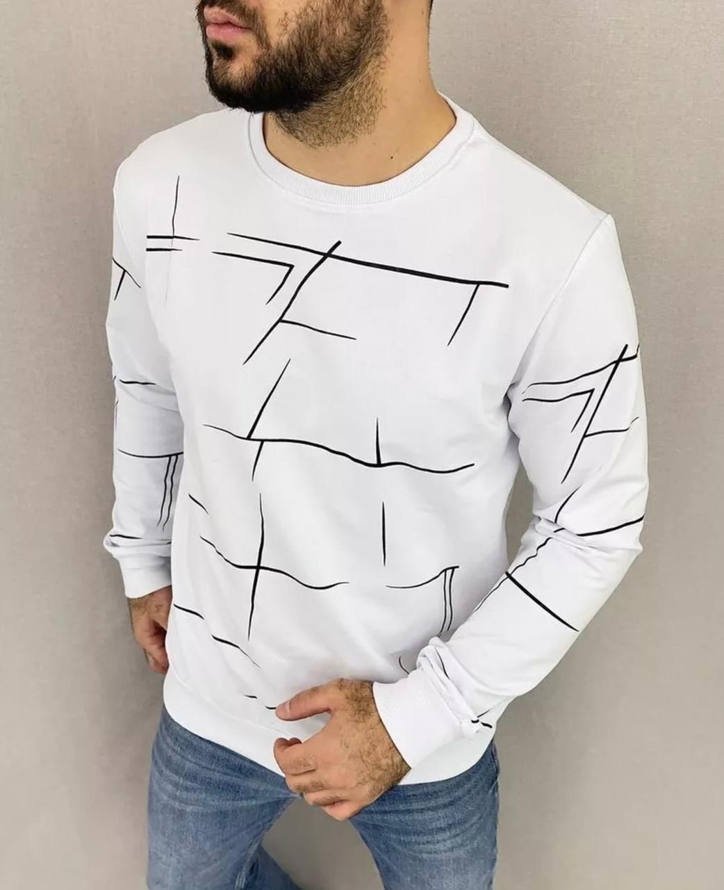 свитшот мужской белый,свитшот мужской белый хлопок,свитшот повседневный,мужские свитшоты,свитшот мужская