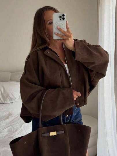 бомбер замшевый оверсайз athe.brand,куртка оверсайз,куртка бомбер,замшевая куртка,bomber ceket