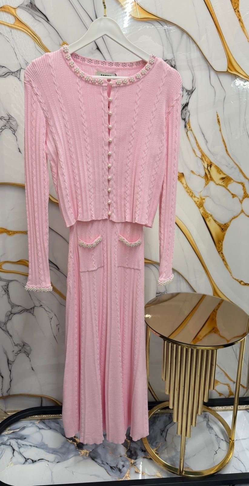 костюм трикотажный с юбкой макси emberens 306870854,костюм с юбкой,вязаные костюмы,комплект костюм,платья