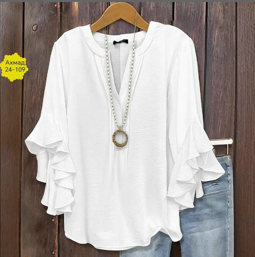летняя блузка,блузка шифоновая,блузка из шифона,блузка с оборками,повседневная блуза