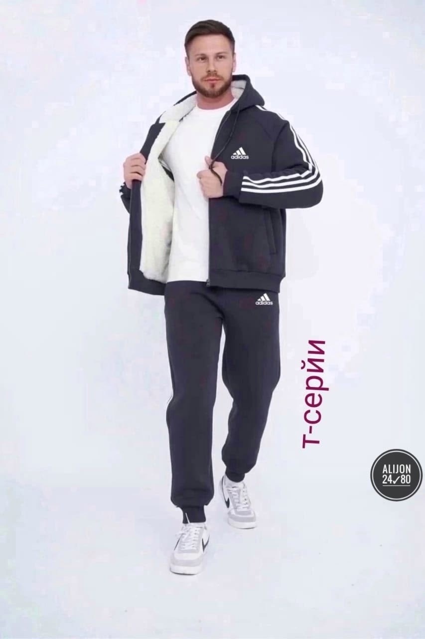 спортивные костюм,мужские спортивные костюмы,костюм адидас мужской серый 2026,мужской теплый костюм на флисе,мужской теплый спортивный костюм