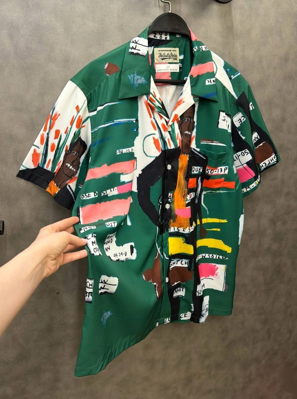 рубашка с принтом,jean-michel basquiat s/s hawaiian shirt,рубашка с принтом мужская,рубашки wacko maria,wacko maria jean-michel basquiat type 4 hawaiian shirt