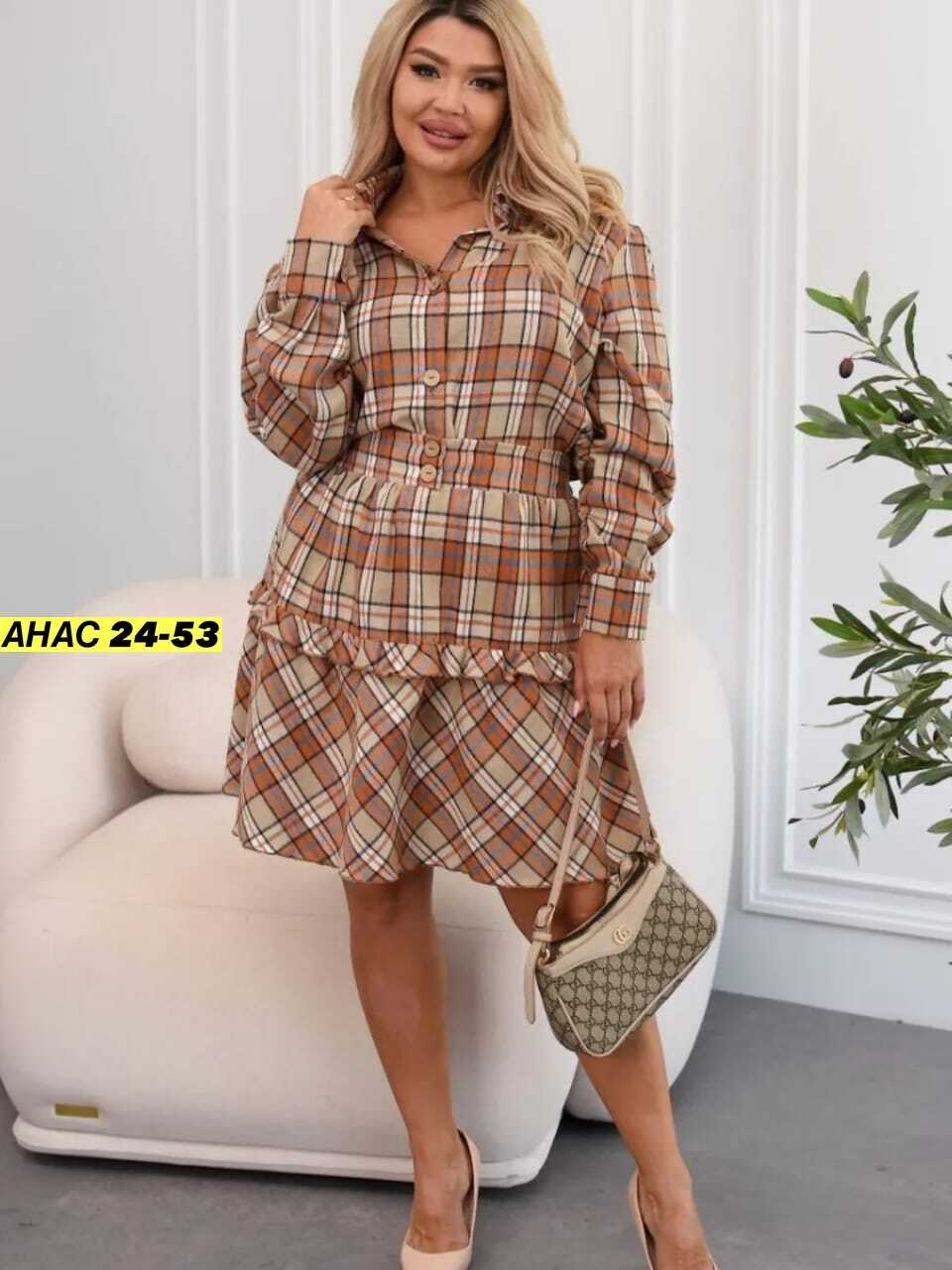 женское платье в клетку,платье-рубашка в клетку,платье в клетку,женское платье рубашка,платье в клетку миди