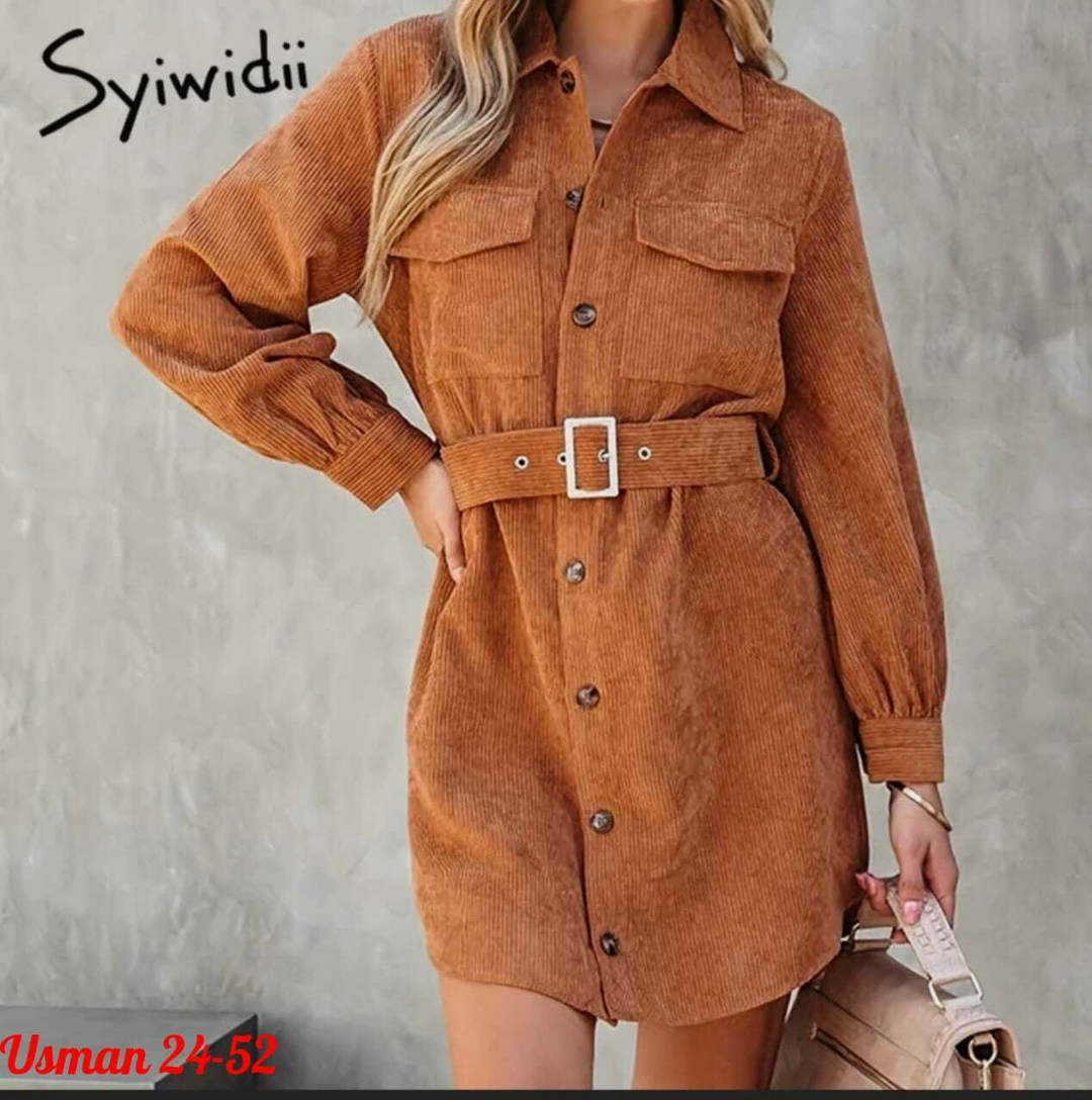 платье рубашка женское,платье рубашка с поясом, ,вельветовое платье рубашка декор,платье рубашка