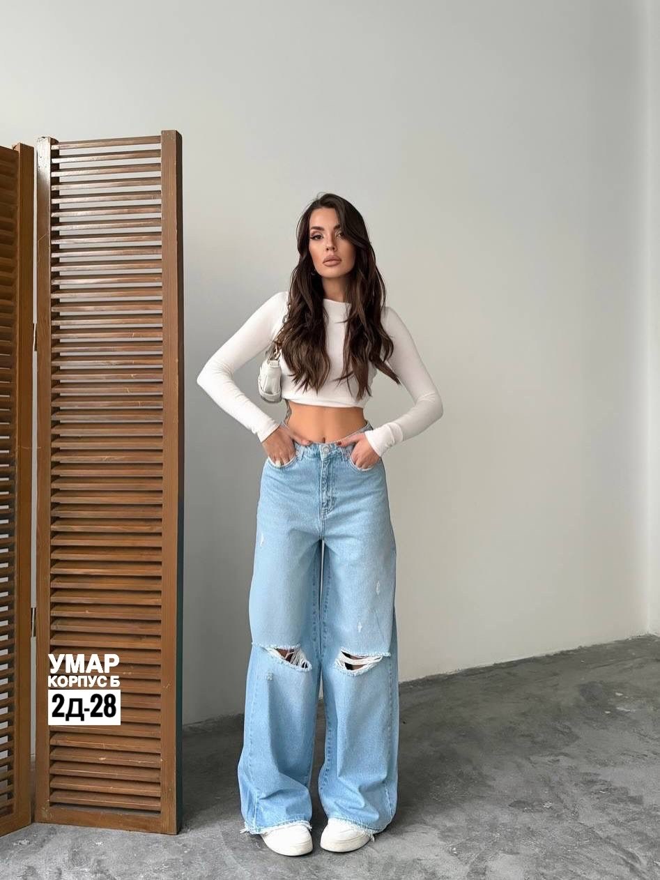 женские джинсы,джинсы женские широкие,джинсы широкие,джинсы трубы рваные,джинсы брюки