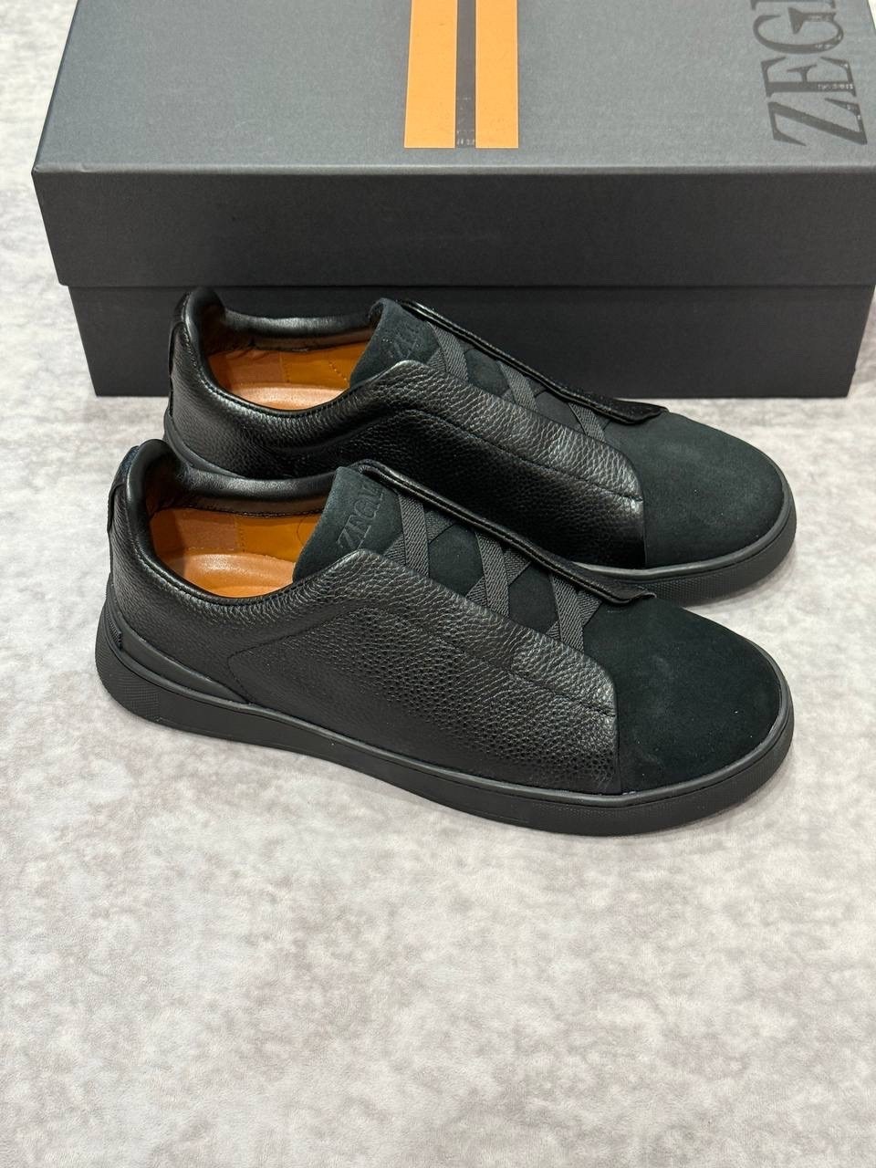 кеды zegna,чёрные кроссовки ermenegildo zegna triple stitch suede,zegna чёрные кроссовки triple stitch suede,кроссовки ermenegildo zegna,замшевые кеды мужские