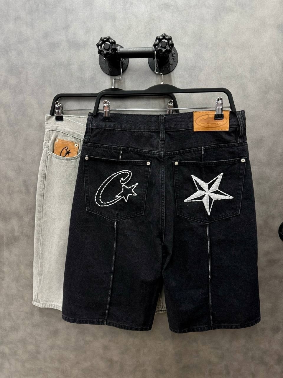 шорты джинсовыe,шорты мужские,мужские джинсовые шорты,шорты широкие мужские,шорты черные джинсовые