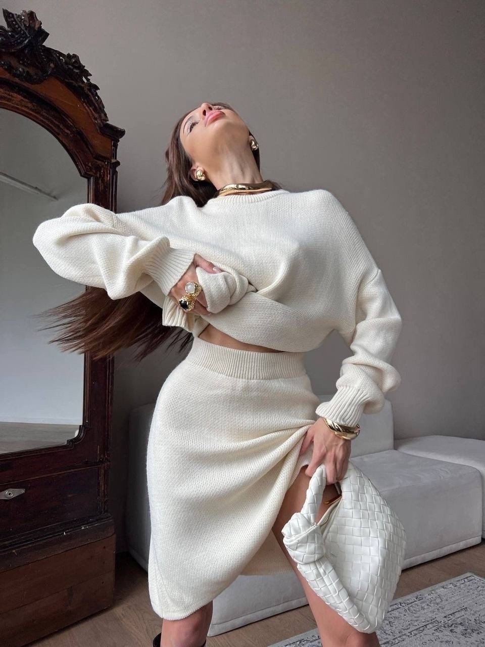 костюм двойка кашемир,костюм кашемир,стильные костюмы,вязаное платье,